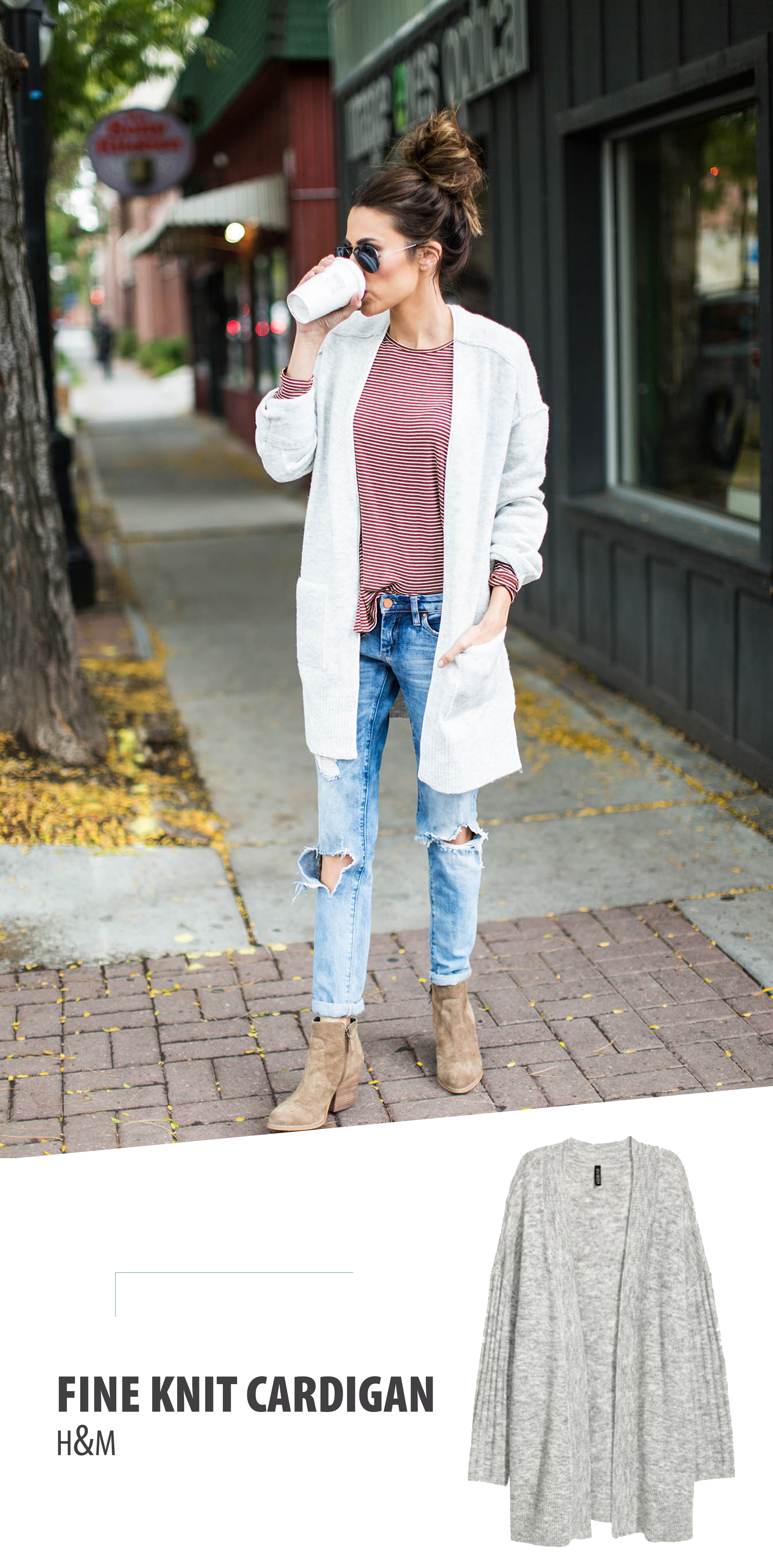 How to style extra long cardigans | Pick your shoes and go with it.