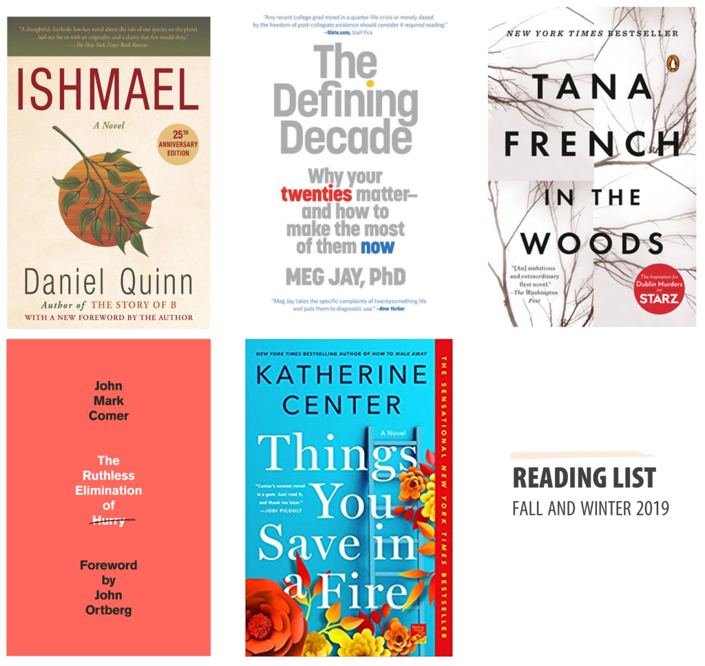 books for fall and winter 2019