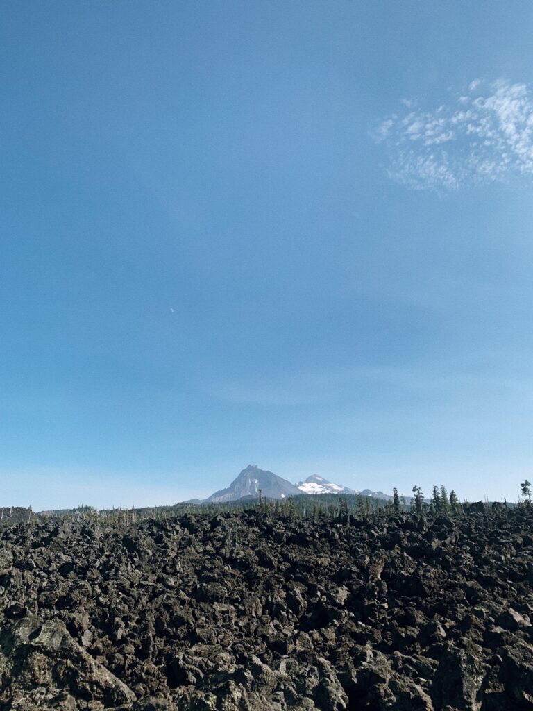 Lava rock before McKenzie Pass